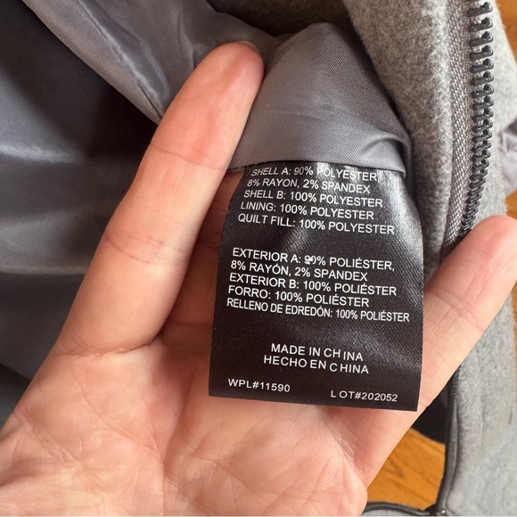 Weatherproof Structured Long Grey Topper Jacket Size Small - Picture 10 of 11